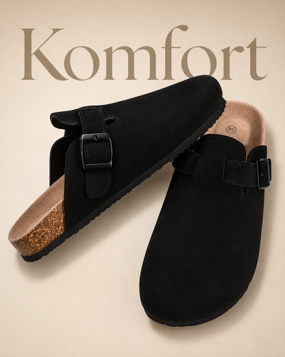 Zamszowe Klapki Premium Komfort