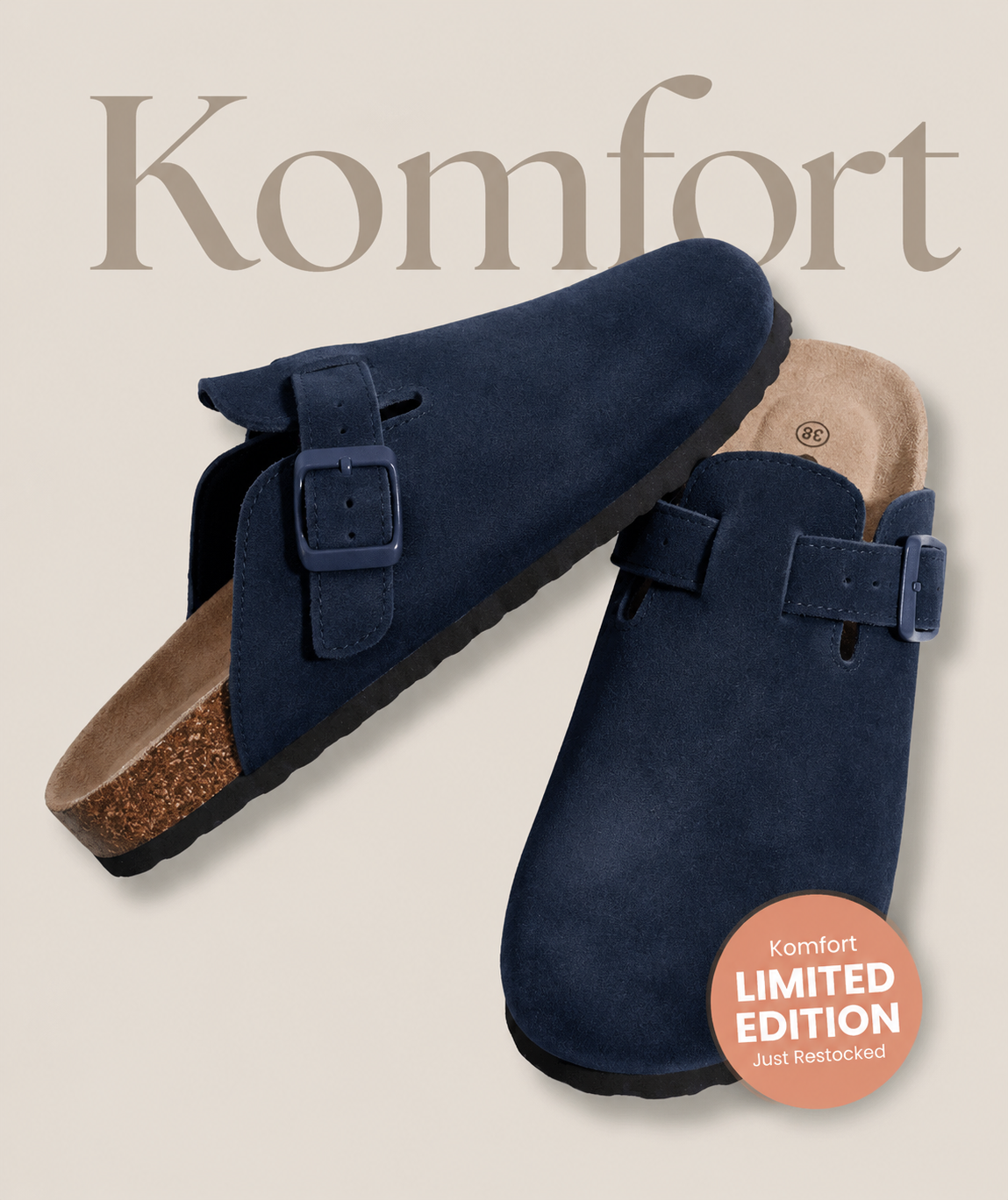 Zamszowe Klapki Premium Komfort
