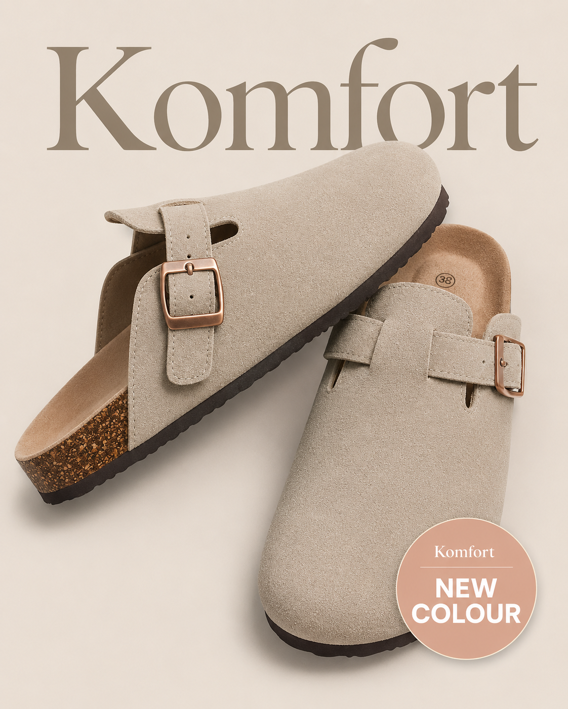 Zamszowe Klapki Premium Komfort