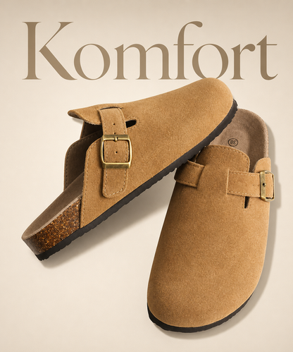 Zamszowe Klapki Premium Komfort