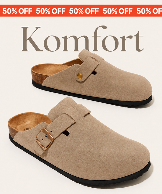 Zamszowe Klapki Premium Komfort