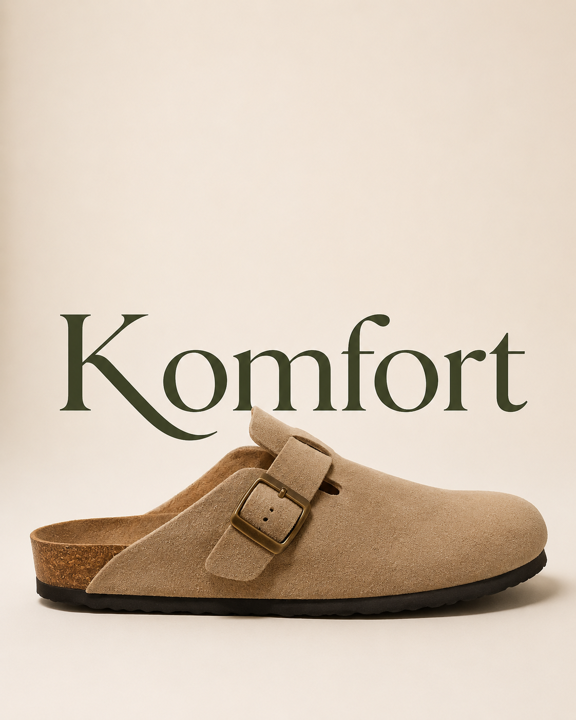 Zamszowe Klapki Premium Komfort