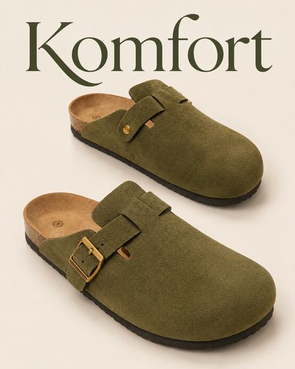 Zamszowe Klapki Premium Komfort