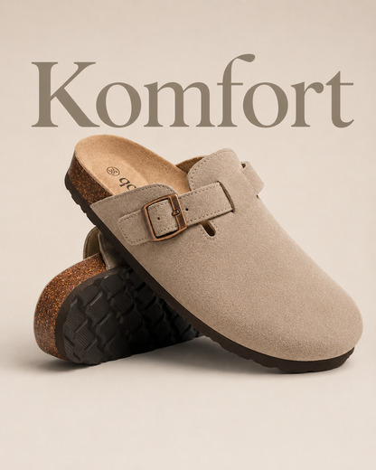 Zamszowe Klapki Premium Komfort
